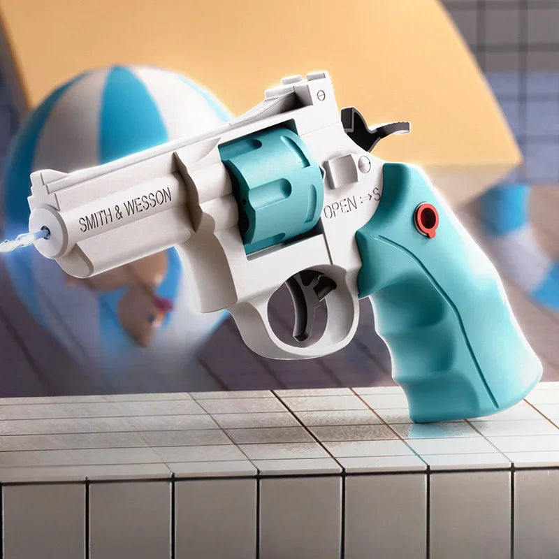Mini Water Gun Revolver Water Gun Summer Beach Water Battle Bathroom Swimm Pool Play Toy Children Repeate Water Gun Summer Gift