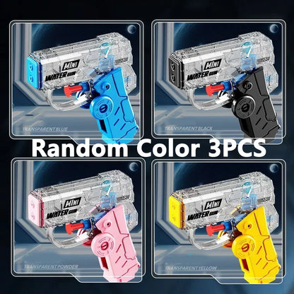 NEW Foldable Manual Water Gun Fingertip Gyroscope Fidget Toy Summer Pool Beach Shooting Games Outdoor Toys Gifts for Boys Girls