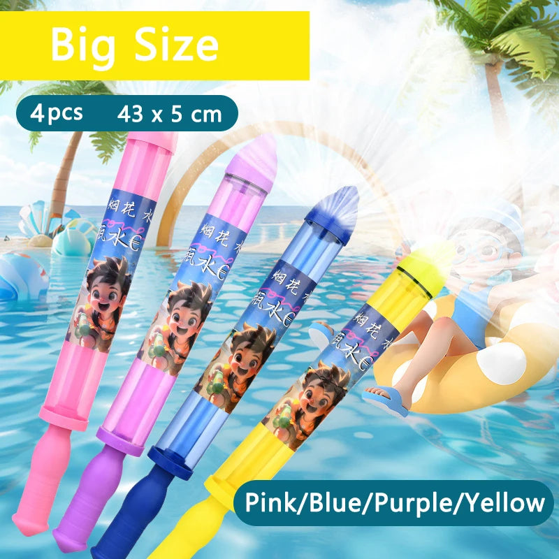 Fountain Firework Water Gun Summer Games Squirt Water Outdoor Beach Interactive Battles Drifting Party Play Water Tool Kids Toys