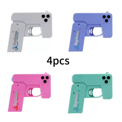 Mini folding mobile water gun portable hidden design summer water combat toy colorful plastic water gun outdoor beach pool party