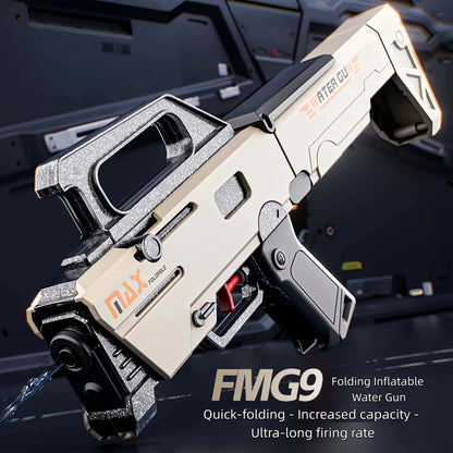 2026 New Gun Folding Mobile Manual Submachine Gun,Spoof Toys Folding Water Gun Pool Summer Outdoor Play–Perfect for Adults