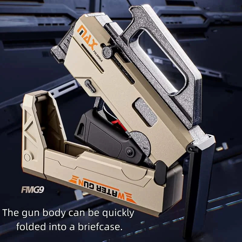 2026 New Gun Folding Mobile Manual Submachine Gun,Spoof Toys Folding Water Gun Pool Summer Outdoor Play–Perfect for Adults