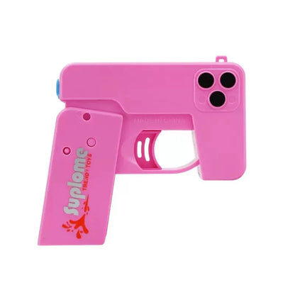 Mini folding mobile water gun portable hidden design summer water combat toy colorful plastic water gun outdoor beach pool party
