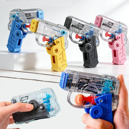 NEW Foldable Manual Water Gun Fingertip Gyroscope Fidget Toy Summer Pool Beach Shooting Games Outdoor Toys Gifts for Boys Girls